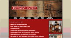 Desktop Screenshot of historiclumber.ca